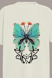 BLUE BUTTERFLY TEE - BLUE BUTTERFLY TEE - ROSE IN GOOD FAITH